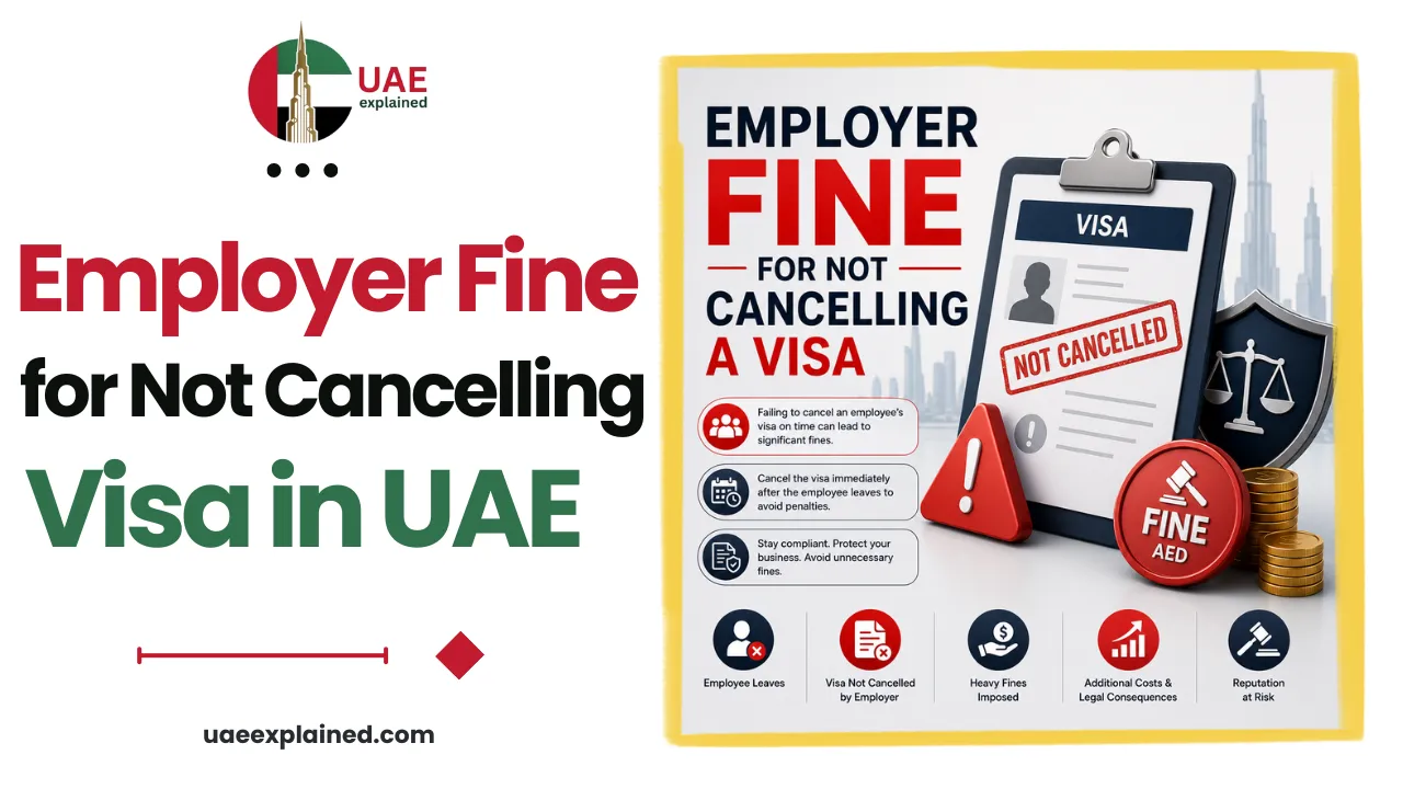 Employer Fine for Not Cancelling a Visa