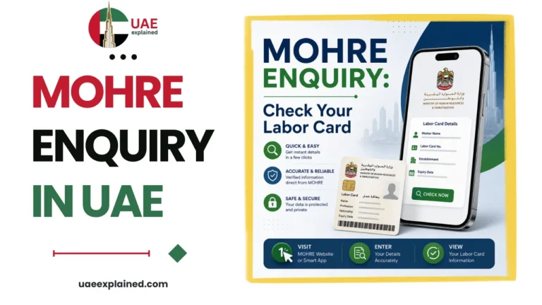MOHRE Enquiry Check Your Labor Card