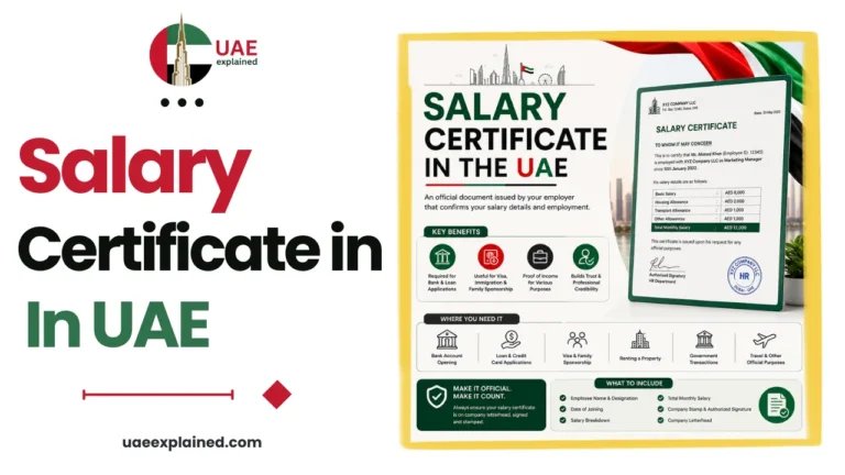Salary Certificate in the UAE