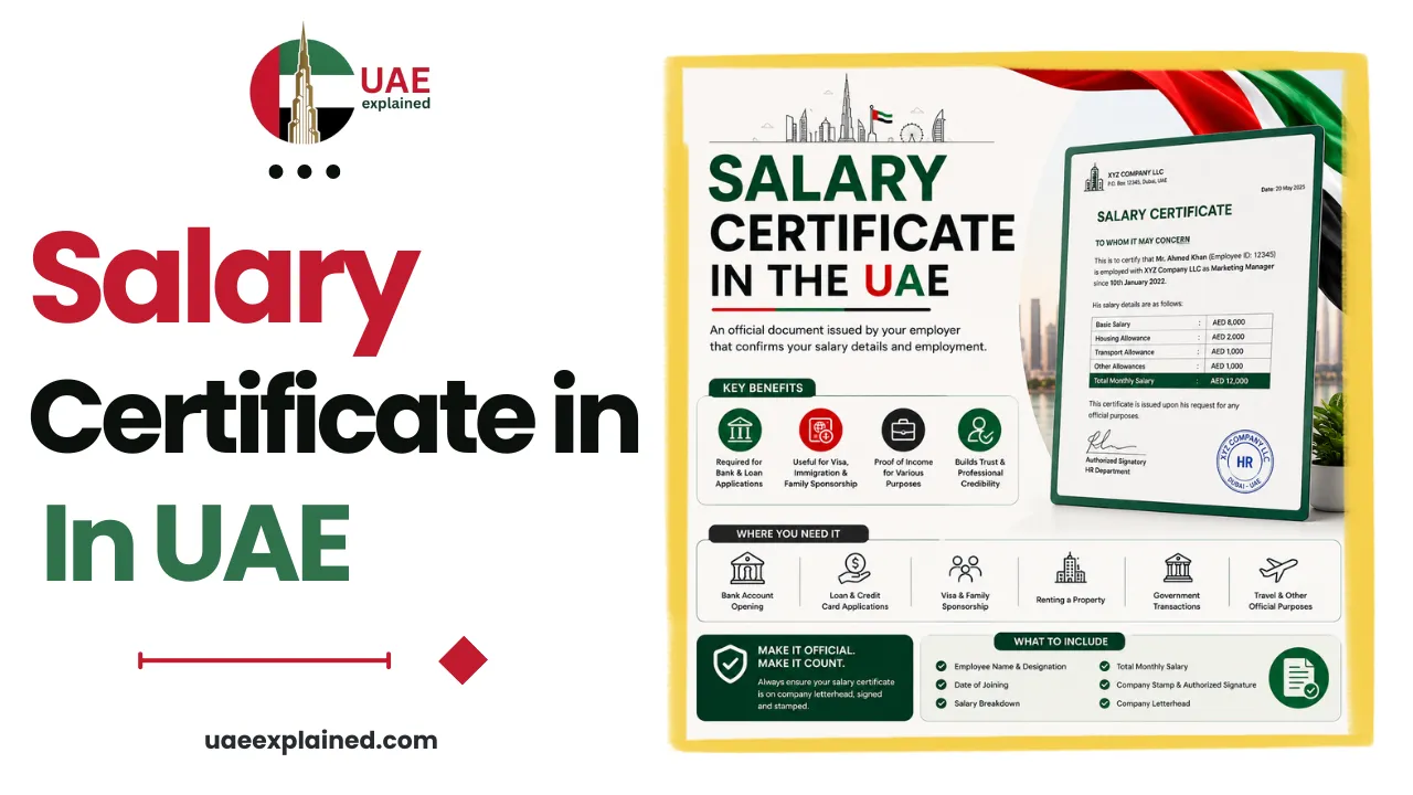 Salary Certificate in the UAE