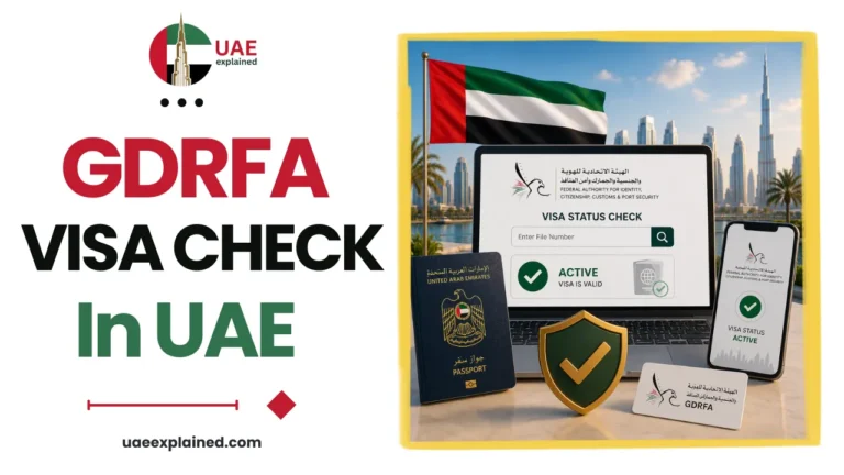 GDRFA Visa Status Check UAE