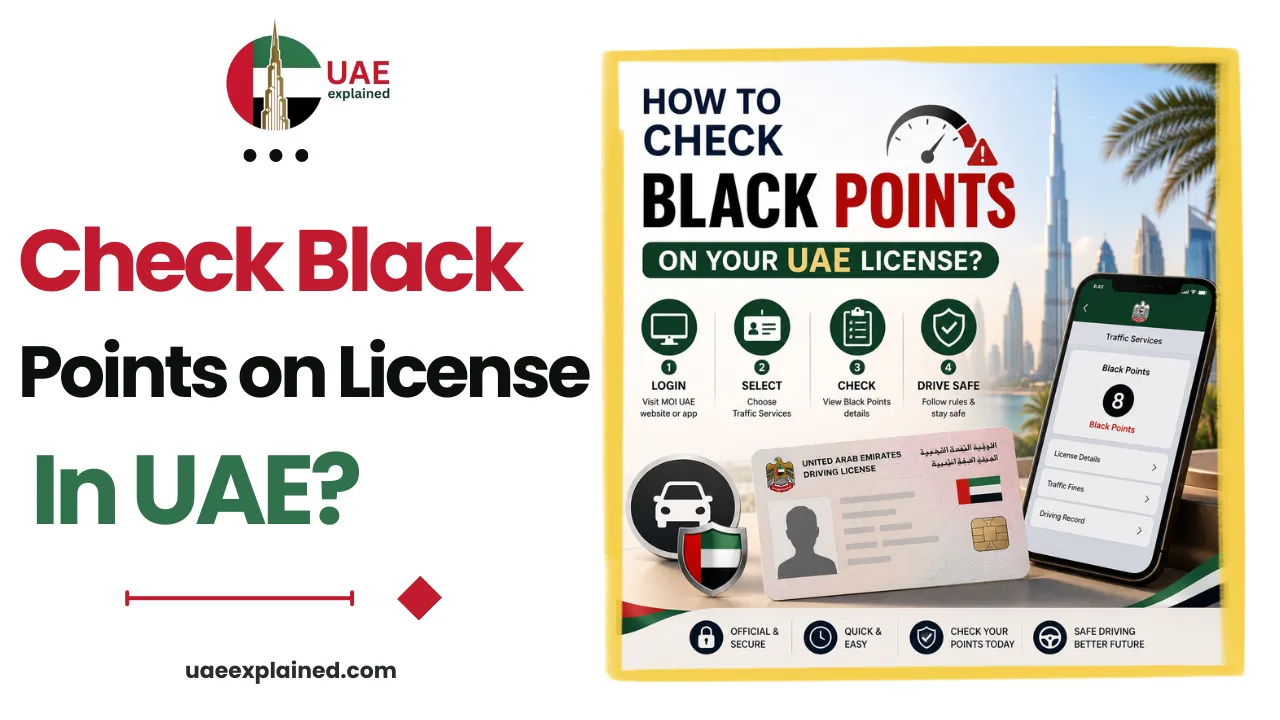 How to Check Black Points on Your UAE License