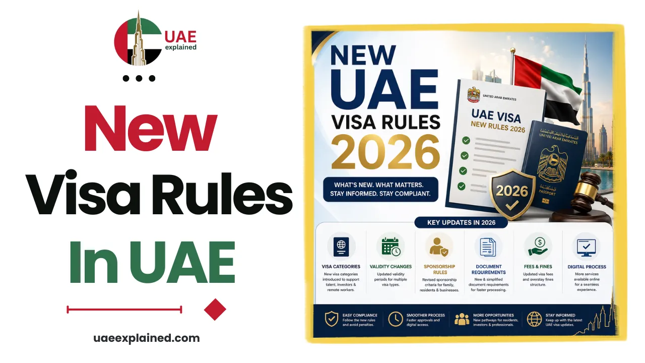 New UAE Visa Rules 2026