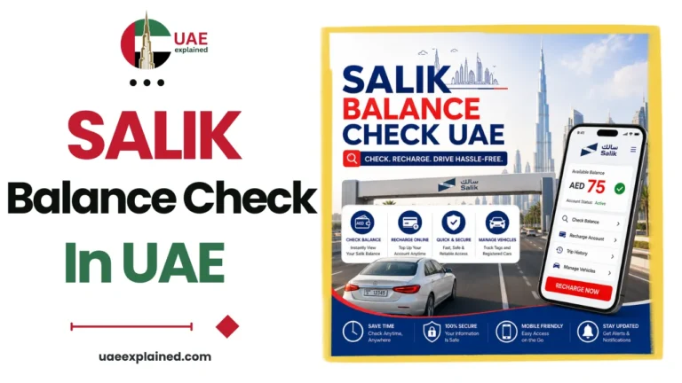 Salik Balance Check UAE