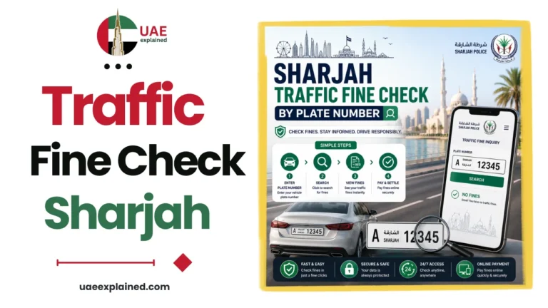Sharjah Traffic Fine Check by Plate Number