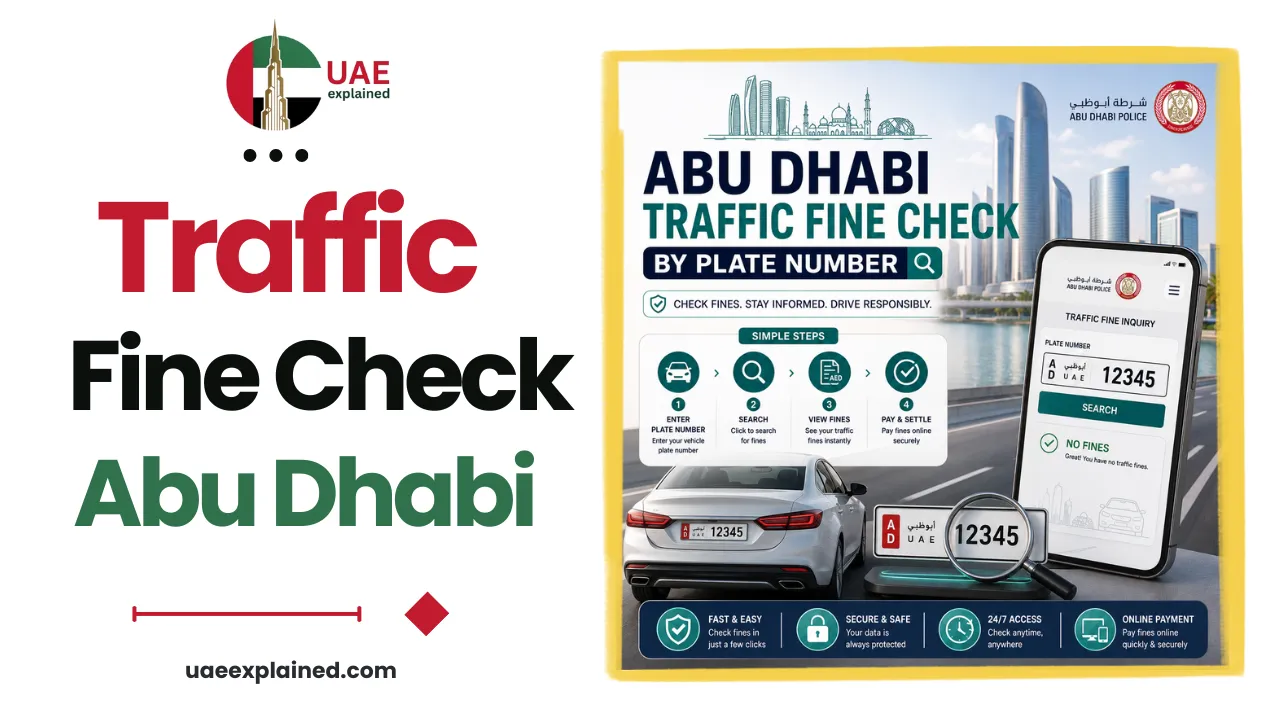 Abu Dhabi Traffic Fine Check by Plate Number