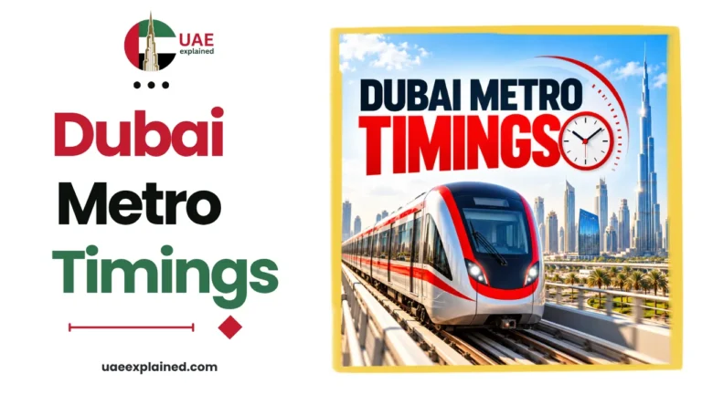 Dubai Metro Timings