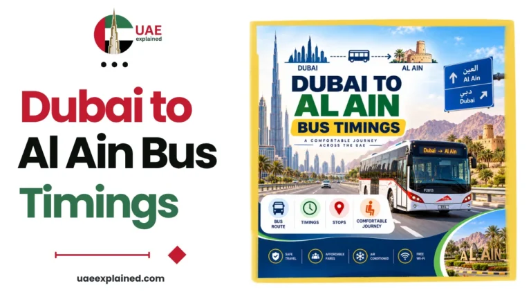 Dubai to Al Ain Bus Timings