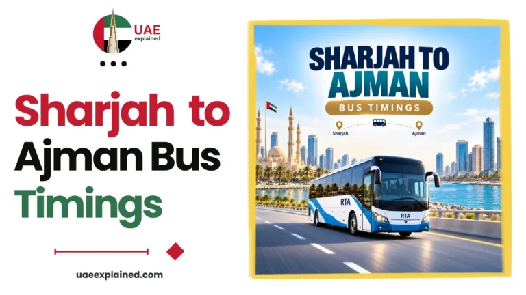 Sharjah to Ajman Bus Timings